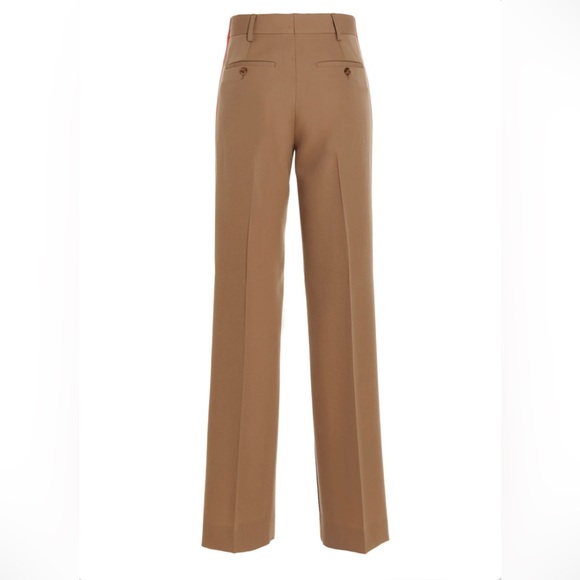 ⭐️⭐️⭐️SOLD ⭐️⭐️⭐️ Burberry Lottie Colorblock Grain de Poudre Wool Trousers - Picture 4 of 17